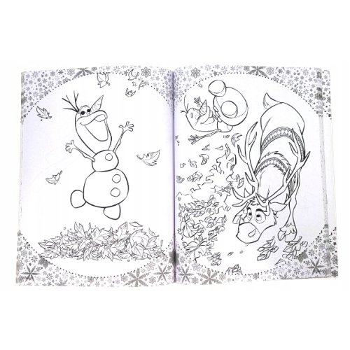 KOLOROWANKA DISNEY MEGA COLOR FROZEN Z NAKLEJKAMI KRAINA LODU DLA DZIECI