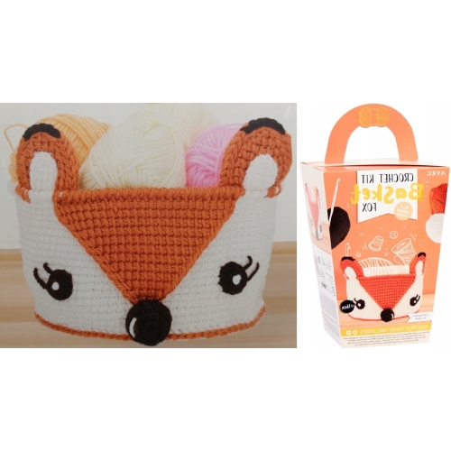 ZESTAW DO SZYDEŁKOWANIA WŁÓCZKI SZYDEŁKO IGŁA 16 cm KOSZYK PANDA AVEC