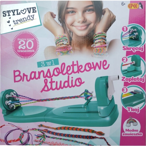 Zestaw do zrobienia bransoletek 3w1 Bransoletkowe Studio Stylove Trendy 3+