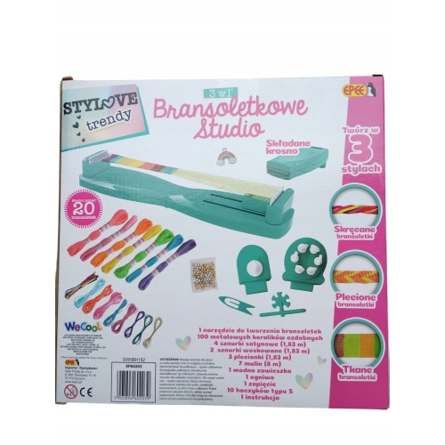 Zestaw do zrobienia bransoletek 3w1 Bransoletkowe Studio Stylove Trendy 3+