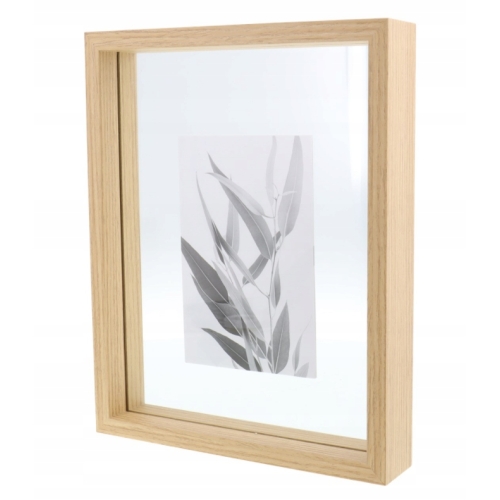 RAMKA NA ZDJĘCIE TYPU FLOAT 22 x 27 podwójne szkło dekoracja domu HOME