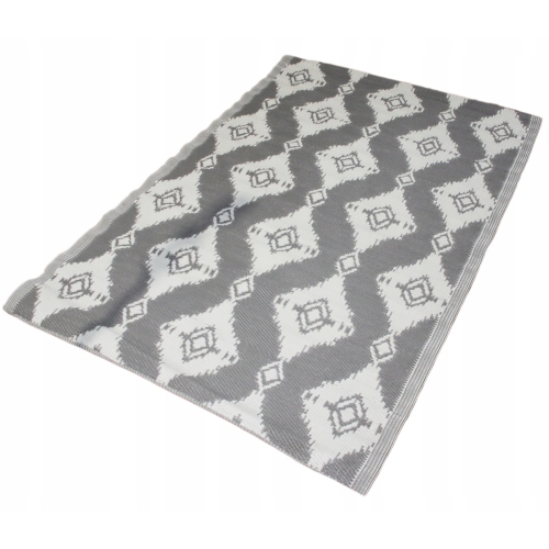 DYWANIK ZEWNĘTRZNY BALKONOWY NA TARAS 120 x 180 CM W KOLORZE MIĘTOWYM ROMBY