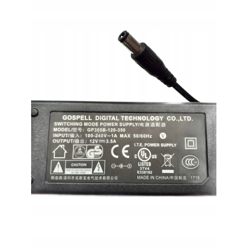 ZASILACZ VU+ GP305B-120-350 DEKODERY SATELITARNE SPRZĘT RTV AGD 12V 3,5A