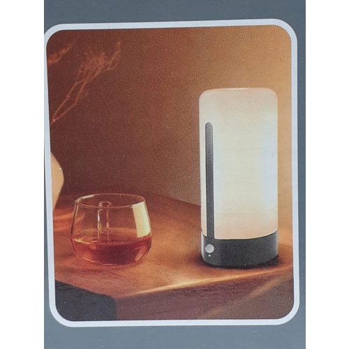 Lampka nocna LED możliwość ładowania czujnik ruchu akumulatorowa SREBRNA