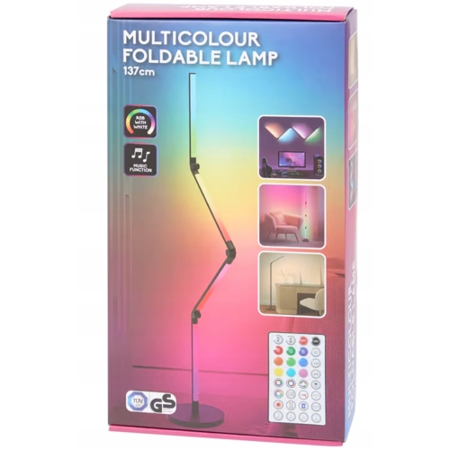 Składana wielokolorowa lampa 137cm