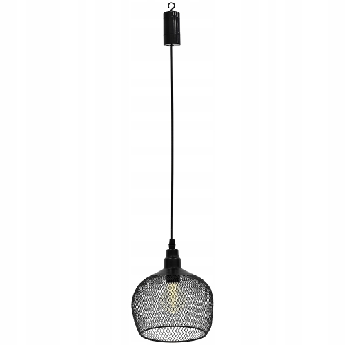 Lampa wisząca na baterie 1 punkt światła źródło LED 6/18h timer 18 x 19 cm