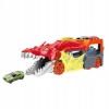 Transporter Wyrzutnia Hot Wheels Lets Race City Smok Dragon Autko Żółte 86