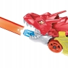 Transporter Wyrzutnia Hot Wheels Lets Race City Smok Dragon Autko Żółte 86