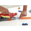 Transporter Wyrzutnia Hot Wheels Lets Race City Smok Dragon Autko Żółte 86