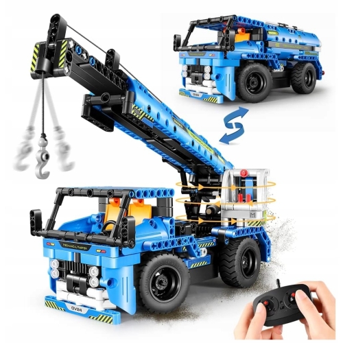 KLOCKI TRANSFORMING SAMOCHÓD ZDALNIE STEROWANY 2w1 472 ELEMENTY ELEFUN XXXL