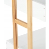 Wózek platforma na kółkach bambus 4 poziomowy salon kuchnia łazienka 88 cm
