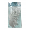Wykrojnik szablon 3D Scenka miasto ulica do wycinania embossing 3 sztuki