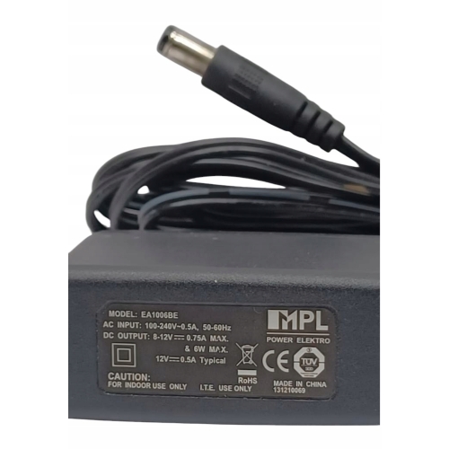 Zasilacz EA100GBE DEKODERY CANAL+ POLSAT NC+ SWITCH LED WIFIBOX 12V 0,5A