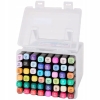 TWIN TIP MARKERS MARKERY MAZAKI FLAMASTRY DWUSTRONNE 48 SZTUK ORGANIZER
