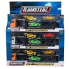 Zestaw: Czerwona Laweta 3 Aut Mega Transporter Teamsterz Orange Blue Violet
