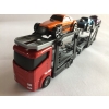 Zestaw: Czerwona Laweta 3 Aut Mega Transporter Teamsterz Orange Blue Violet