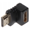 Adapter kątowy łącznik HDMI 2.0 Black ultra hd 4k audio ZLA0666