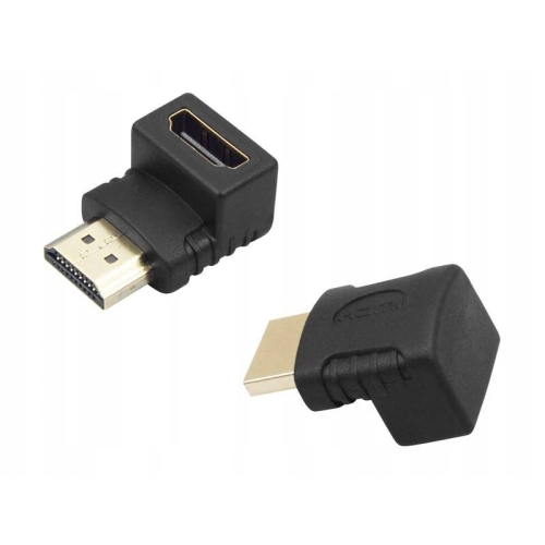 Adapter kątowy łącznik HDMI 2.0 Black ultra hd 4k audio ZLA0666