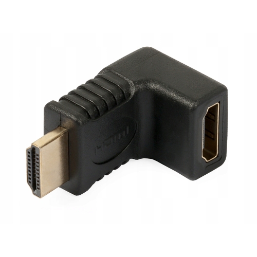 Adapter kątowy łącznik HDMI 2.0 Black ultra hd 4k audio ZLA0666