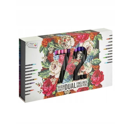 Pisaki Craft Sensations dwustronne fineliner bruch pens zestaw 72 sztuki