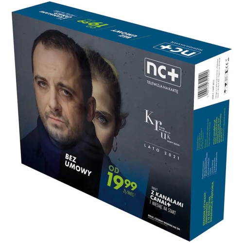 Dekoder Tuner SAT Prepaid CANAL+ 1msc Telewizja Kartę Doładowania bez umowy