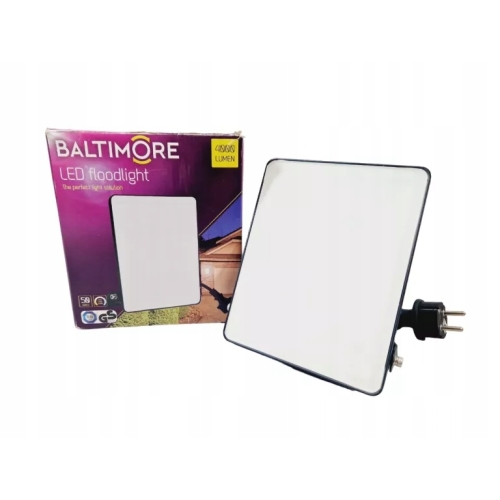 Lampa Halogen Naświetlacz Reflektor baltimore 4000 LUMENÓW 50W BIAŁY ZIMNY