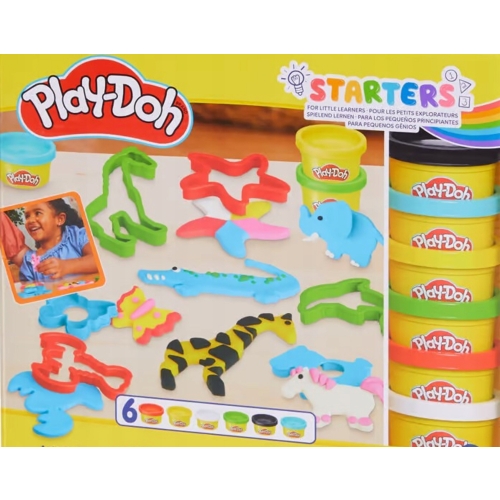 Ciastolina Play-Doh Starters Kształy Zwierzątka 6 Tub kolorów Hasbro E8535