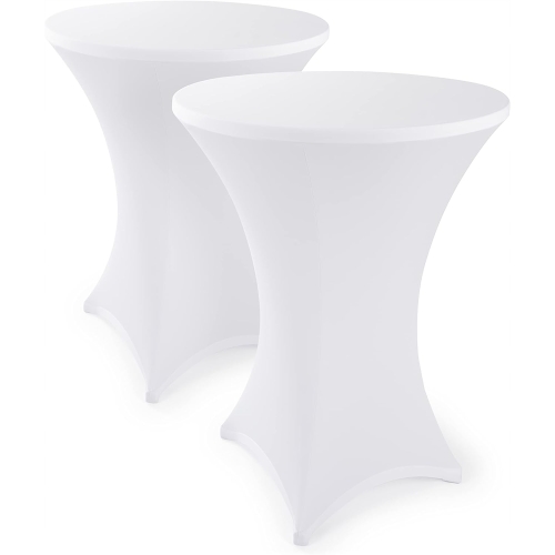 Pokrowiec ochronny na stół stolik barowy elegancki 80 cm x 110 cm BIAŁY 73