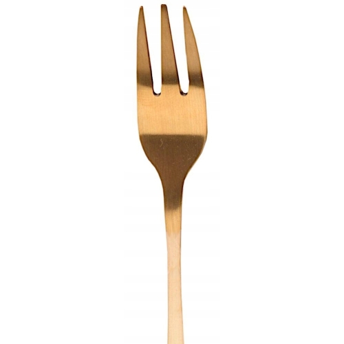 Widelczyk deserowy do ciast deserów złoty kolor Excellent Houseware 6 szt.