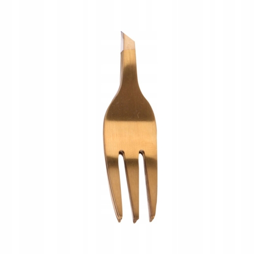 Widelczyk deserowy do ciast deserów złoty kolor Excellent Houseware 6 szt.