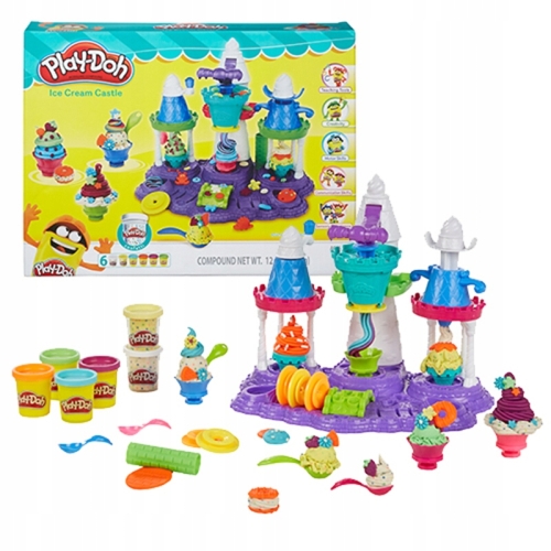 Ciastolina Lodowy zamek Play-Doh B5523 HASBRO LODY DUŻY ZESTAW ŚWIĄTECZNY 5