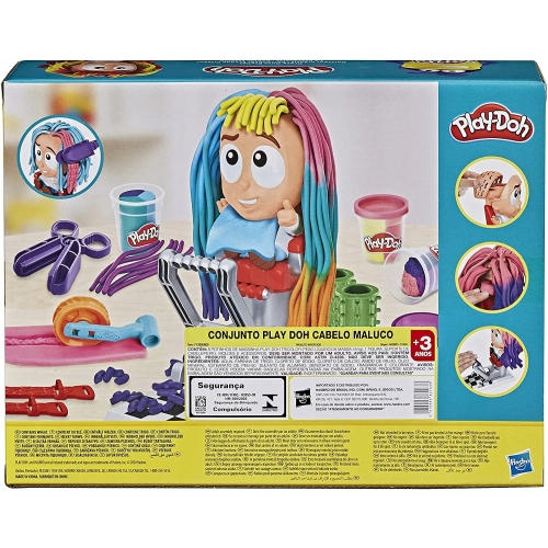 PLAY-DOH F1260 CIASTOLINA ZESTAW SZALONY FRYZJER+8 TUB F1260 NA PREZENT