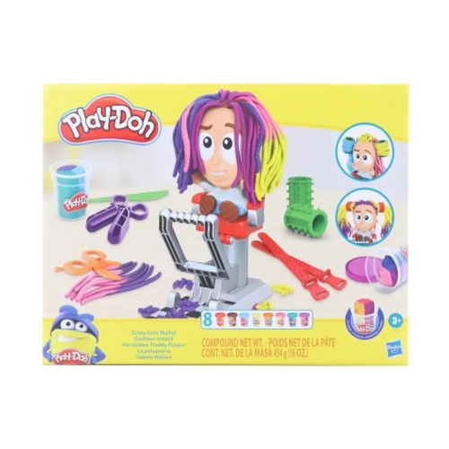 PLAY-DOH F1260 CIASTOLINA ZESTAW SZALONY FRYZJER+8 TUB F1260 NA PREZENT