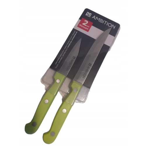 NOŻE AMBITION 24 CM+19 CM ZESTAW 2 SZTUKI DO POMIDORÓW I WARZYW UNIWERSALNE