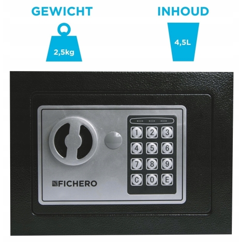 Sejf na klucze WZMOCNIONY SZYFROWY 93mm x 113mm x 40 mm ALUMINIUM + METAL