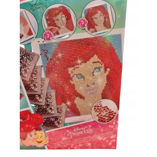 Mozaika wyszywanie HAFT DIAMENTAMI PRINCESS BELLE ARIEL NOWE HOBBY DIY