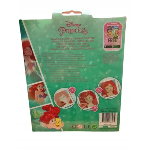 Mozaika wyszywanie HAFT DIAMENTAMI PRINCESS BELLE ARIEL NOWE HOBBY DIY