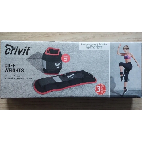 Mankiety obciążające CRIVIT 2 x 1 kg sport fitnes