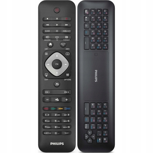 ORYGINALNY Pilot TV Philips model 242254990637 czarny z klawiaturą