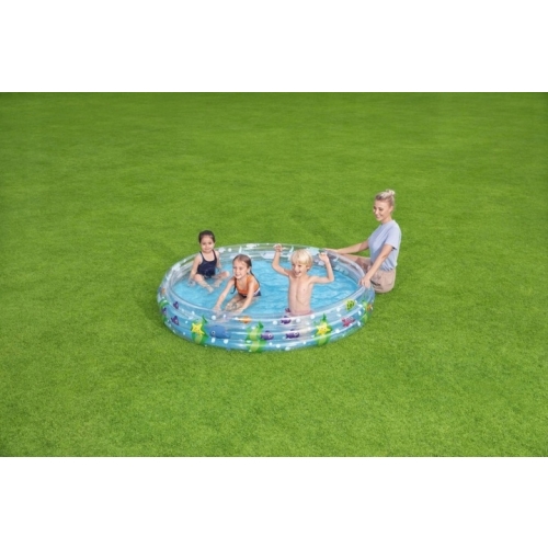 BASEN DMUCHANY DLA DZIECI BESTWAY 183 x 33cm rozporowy mocny rybki żółw
