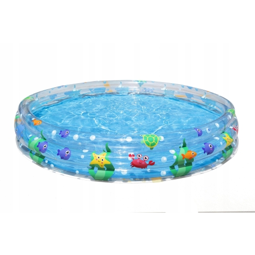 BASEN DMUCHANY DLA DZIECI BESTWAY 183 x 33cm rozporowy mocny rybki żółw