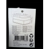 Koszyk bambusowy organizer z wyściółką do przechowywania 16x27x36 cm CZARNY