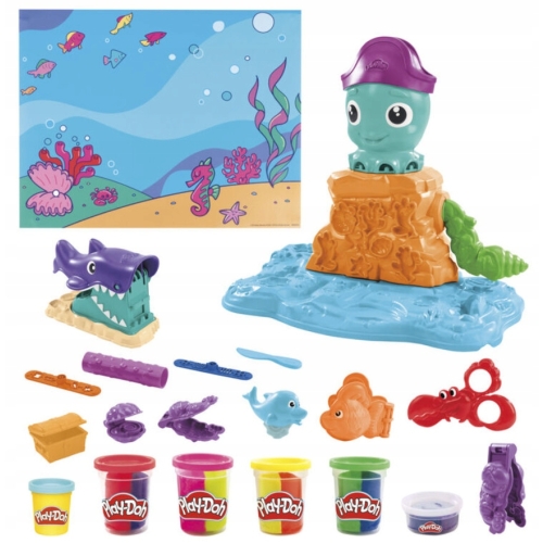 PLAY DOH OŚMIORNICA I PRZYJACIELE WYPASIONA DUŻY ZESTAW DO ZABAWY F4283