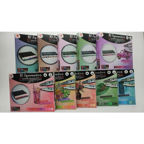 TWINMARKERY PROFESJONALNE 10 SZTUK AKWARELOWE DECO TIME FIOLETOWE 79-188