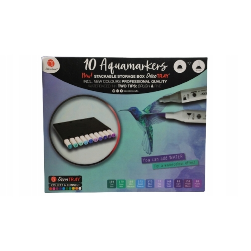 TWINMARKERY PROFESJONALNE 10 SZTUK AKWARELOWE DECO TIME FIOLETOWE 79-188