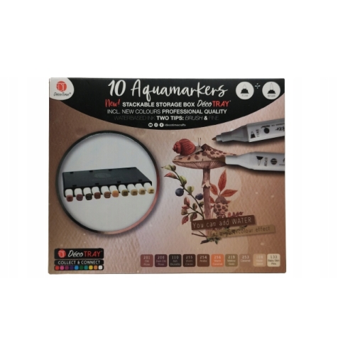 TWINMARKERY PROFESJONALNE 10 SZTUK AKWARELOWE DECO TIME FIOLETOWE 79-188