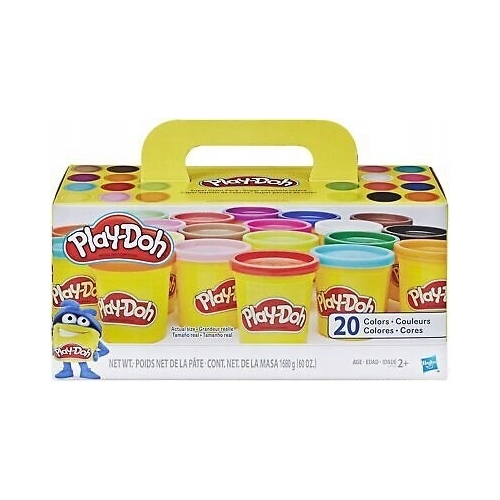 Ciastolina Play-Doh DUŻA PACZKA 20 MIX KOLOROWYCH TUBEK A7924 HASBRO 2+