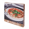 Kamień do pizzy z kordierytu okrągły z nożem w kolorze białym Ø 33 cm