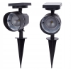 Lampa Solarna Wbijana REFLEKTOR Ogrodowy Podświetlenie LED 14.5 x 9 x 32.5