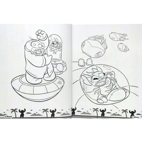 KOLOROWANKA DISNEY STITCH I PRZYJACIELE MEGA COLOR Z NAKLEJKAMI 128 STRON